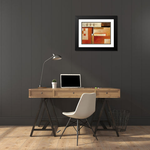 Tapestry of Summer II Black Modern Wood Framed Art Print with Double Matting by Salemink-Roos, Ursula