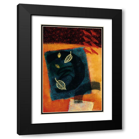 The Crows Debate Black Modern Wood Framed Art Print with Double Matting by Willson, Valerie