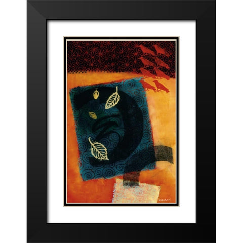 The Crows Debate Black Modern Wood Framed Art Print with Double Matting by Willson, Valerie