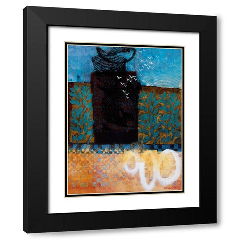 Midsummer Morning Black Modern Wood Framed Art Print with Double Matting by Willson, Valerie