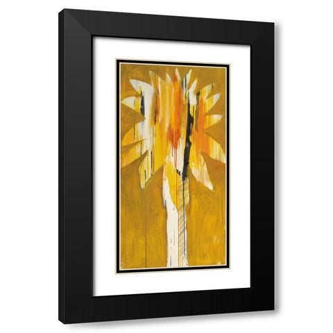 Palm II Black Modern Wood Framed Art Print with Double Matting by Bredvik, Brenda K.