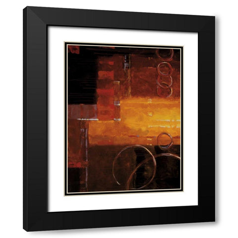 Bennett Black Modern Wood Framed Art Print with Double Matting by Hager, Geoff