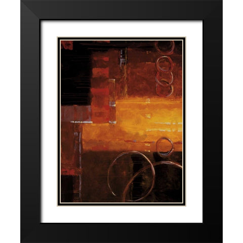Bennett Black Modern Wood Framed Art Print with Double Matting by Hager, Geoff
