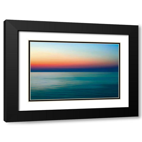 Quiet Waters I Black Modern Wood Framed Art Print with Double Matting by Rehner, John