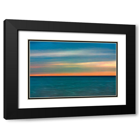 Quiet Waters II Black Modern Wood Framed Art Print with Double Matting by Rehner, John