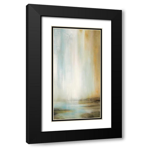 Golden Falls Black Modern Wood Framed Art Print with Double Matting by Arnott, Linzy