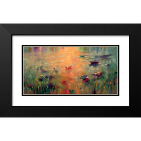 Mystical Memory Black Modern Wood Framed Art Print with Double Matting by Young, Donna