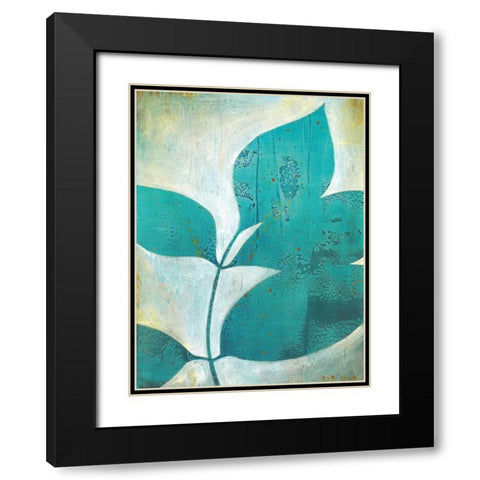 Foliation I Black Modern Wood Framed Art Print with Double Matting by D Aguiar, Stacy