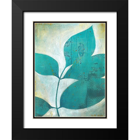 Foliation I Black Modern Wood Framed Art Print with Double Matting by D Aguiar, Stacy