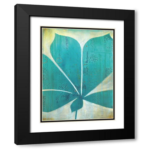 Foliation II Black Modern Wood Framed Art Print with Double Matting by D Aguiar, Stacy