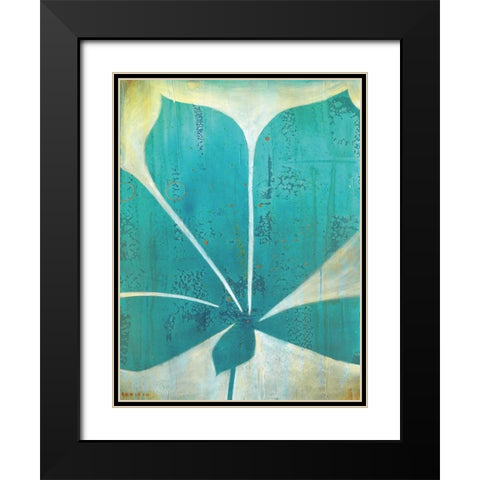 Foliation II Black Modern Wood Framed Art Print with Double Matting by D Aguiar, Stacy