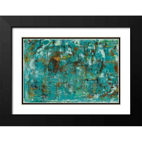 River Run 1 Black Modern Wood Framed Art Print with Double Matting by Gutierrez, Hilario