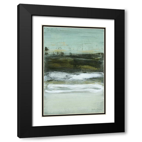 Coastline I Black Modern Wood Framed Art Print with Double Matting by McAlpine, Heather