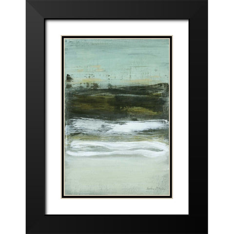 Coastline I Black Modern Wood Framed Art Print with Double Matting by McAlpine, Heather