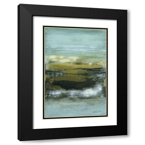 Coastline II Black Modern Wood Framed Art Print with Double Matting by McAlpine, Heather