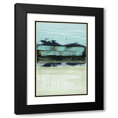 Sea Breeze Black Modern Wood Framed Art Print with Double Matting by McAlpine, Heather