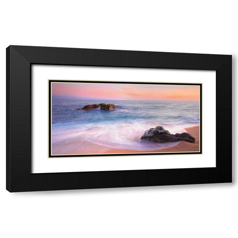 Magic Black Modern Wood Framed Art Print with Double Matting by Mora, Sergi