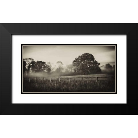 Foggy Day Black Modern Wood Framed Art Print with Double Matting by Pahl, Janel