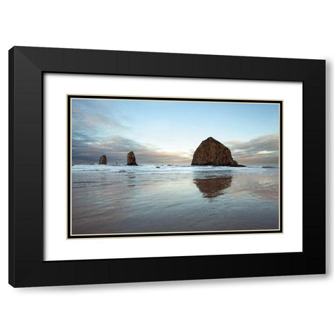 Perfect Calm Black Modern Wood Framed Art Print with Double Matting by Pahl, Janel