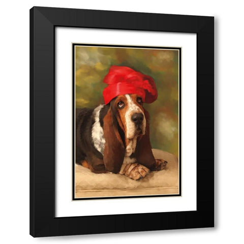 Lady Bass Black Modern Wood Framed Art Print with Double Matting by Pahl, Janel