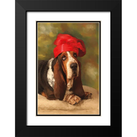 Lady Bass Black Modern Wood Framed Art Print with Double Matting by Pahl, Janel