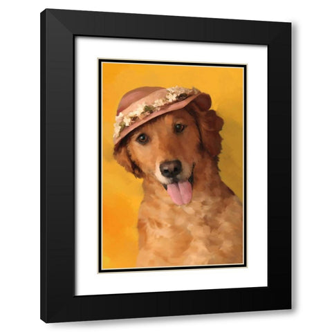 Mrs. Golden Black Modern Wood Framed Art Print with Double Matting by Pahl, Janel