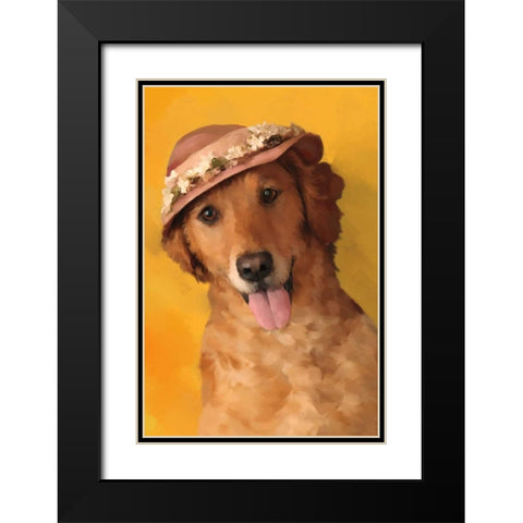 Mrs. Golden Black Modern Wood Framed Art Print with Double Matting by Pahl, Janel