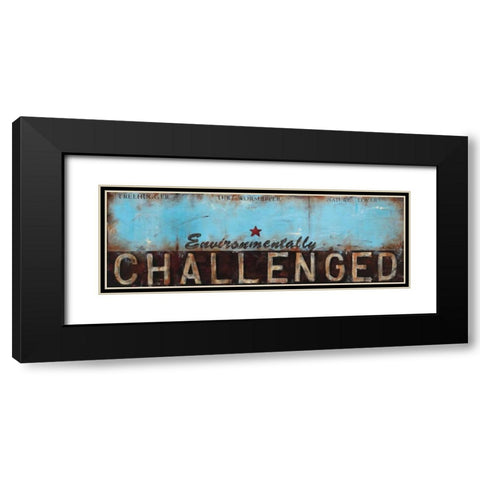 Environmentally Challenged Black Modern Wood Framed Art Print with Double Matting by Pasion, Wani