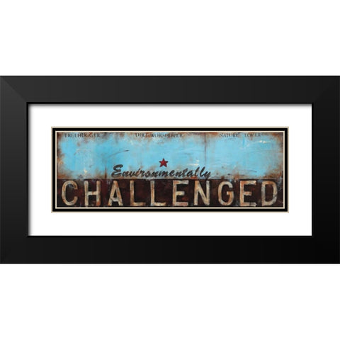 Environmentally Challenged Black Modern Wood Framed Art Print with Double Matting by Pasion, Wani