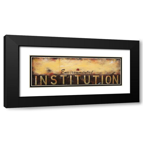 Environmental Institution Black Modern Wood Framed Art Print with Double Matting by Pasion, Wani