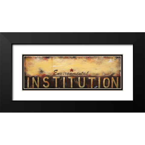 Environmental Institution Black Modern Wood Framed Art Print with Double Matting by Pasion, Wani