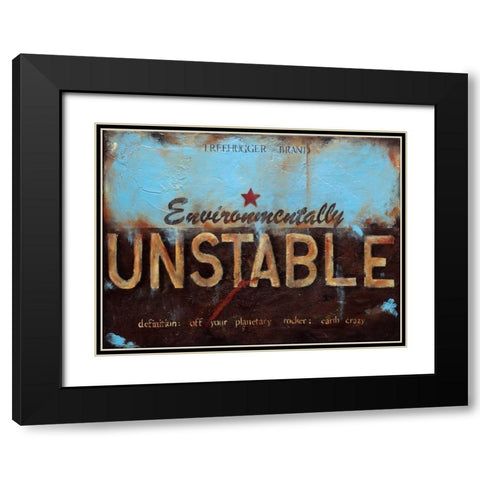 Environmentally Unstable Black Modern Wood Framed Art Print with Double Matting by Pasion, Wani