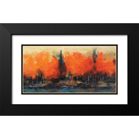 Interaction Black Modern Wood Framed Art Print with Double Matting by Shire, Martin