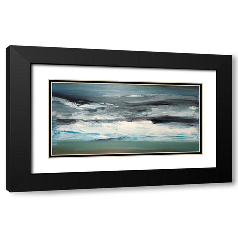 Maple Lake Black Modern Wood Framed Art Print with Double Matting by Shire, Martin