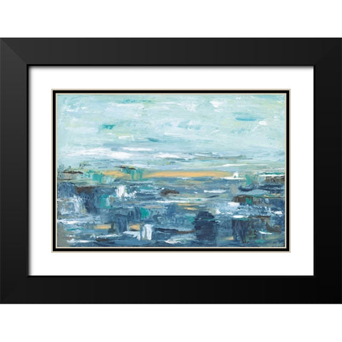 Be Happy Black Modern Wood Framed Art Print with Double Matting by Veysey, Sofia