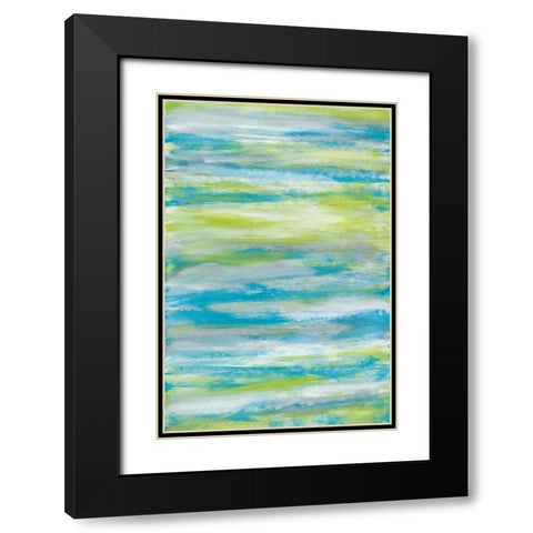 Blissful Black Modern Wood Framed Art Print with Double Matting by Vindedzis, Rita