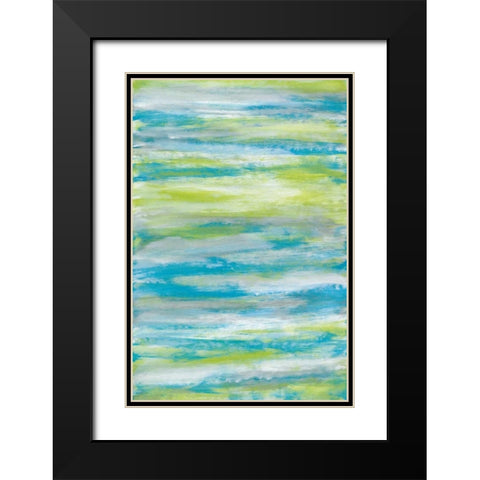 Blissful Black Modern Wood Framed Art Print with Double Matting by Vindedzis, Rita