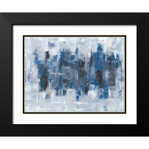 Midtown Moonlight Black Modern Wood Framed Art Print with Double Matting by Bell, Emma