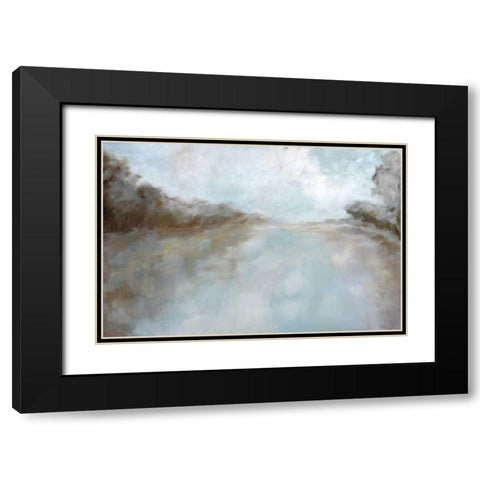 Through The Haze Black Modern Wood Framed Art Print with Double Matting by Ellens, Jacqueline