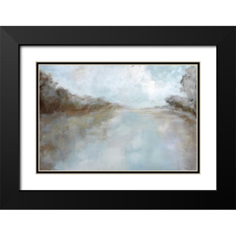 Through The Haze Black Modern Wood Framed Art Print with Double Matting by Ellens, Jacqueline
