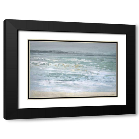 Spindrift Black Modern Wood Framed Art Print with Double Matting by Gold, Caroline