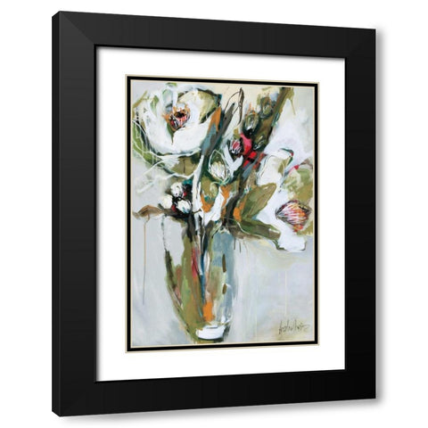 Blooming in NovemberÂ  Black Modern Wood Framed Art Print with Double Matting by Maritz, Angela