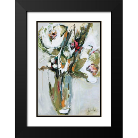Blooming in NovemberÂ  Black Modern Wood Framed Art Print with Double Matting by Maritz, Angela
