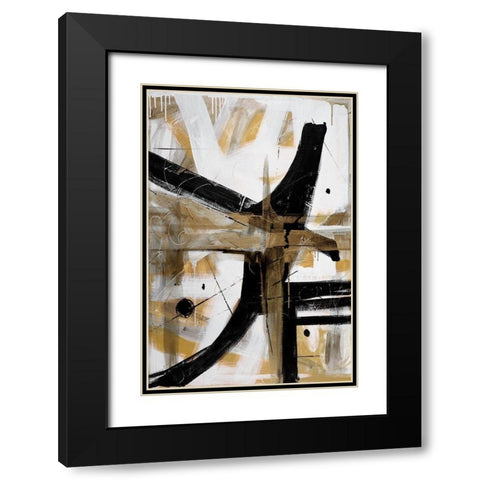 New Day Black Modern Wood Framed Art Print with Double Matting by Fournier, Joyce
