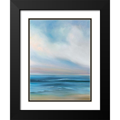 Cove Walk I Black Modern Wood Framed Art Print with Double Matting by Parent, Joanne