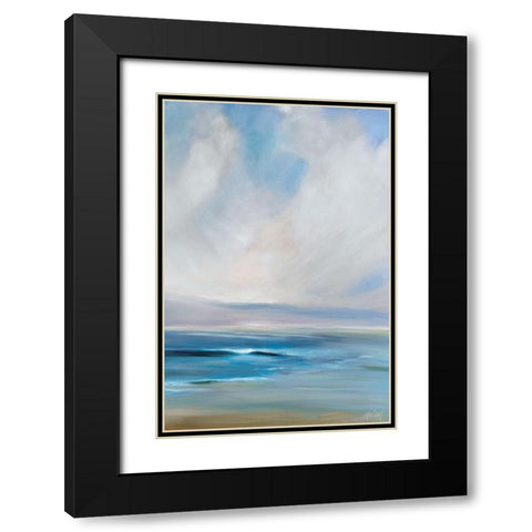 Cove Walk II Black Modern Wood Framed Art Print with Double Matting by Parent, Joanne