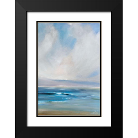 Cove Walk II Black Modern Wood Framed Art Print with Double Matting by Parent, Joanne