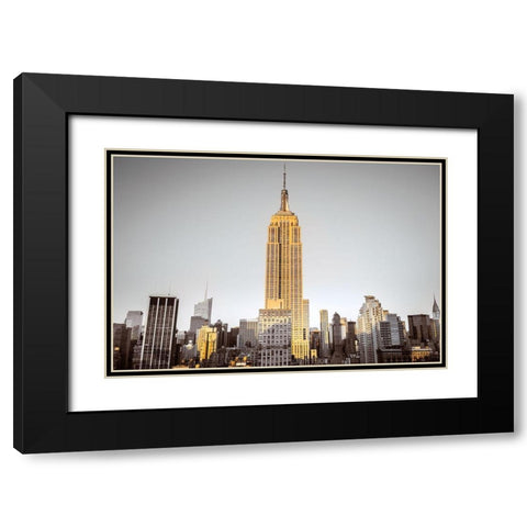 Empire Black Modern Wood Framed Art Print with Double Matting by Frank, Assaf