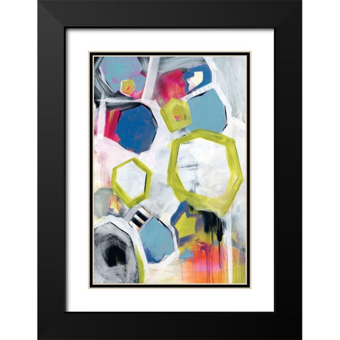 Unstoppable Black Modern Wood Framed Art Print with Double Matting by Hawkins, Julie