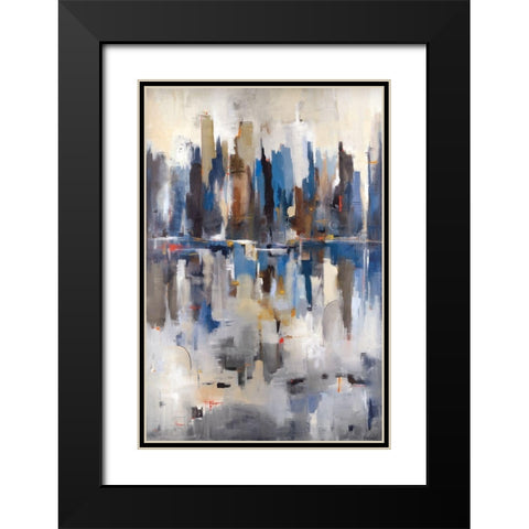 Harbor View Black Modern Wood Framed Art Print with Double Matting by Jackson, Victoria